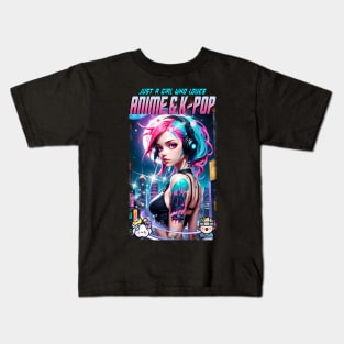 Just a girl who loves Anime & K-Pop 07 Kids T-Shirt